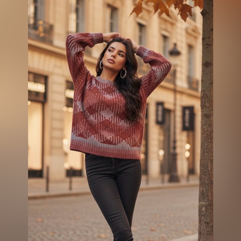 Diamond Design Sweater by Hem & Thread - Picture 3 of 5